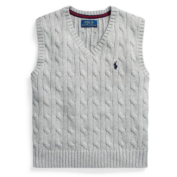 New Polo Ralph Lauren Little Boys Cable-Knit Sweater Vest